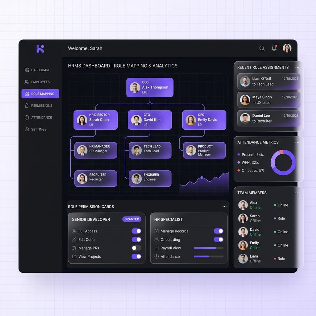 Captln People HRMS Dashboard